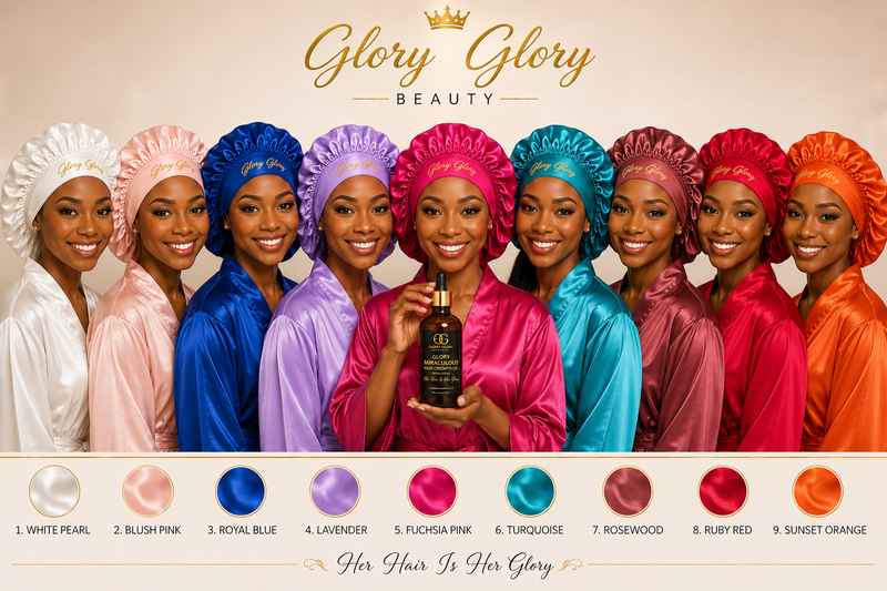 Glory Glory Beauty 2-in-1 Satin Bonnet with Edge Protection Wrap